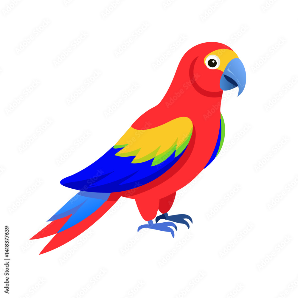 Fototapeta premium Parrot: The Colorful Birds of the Tropics