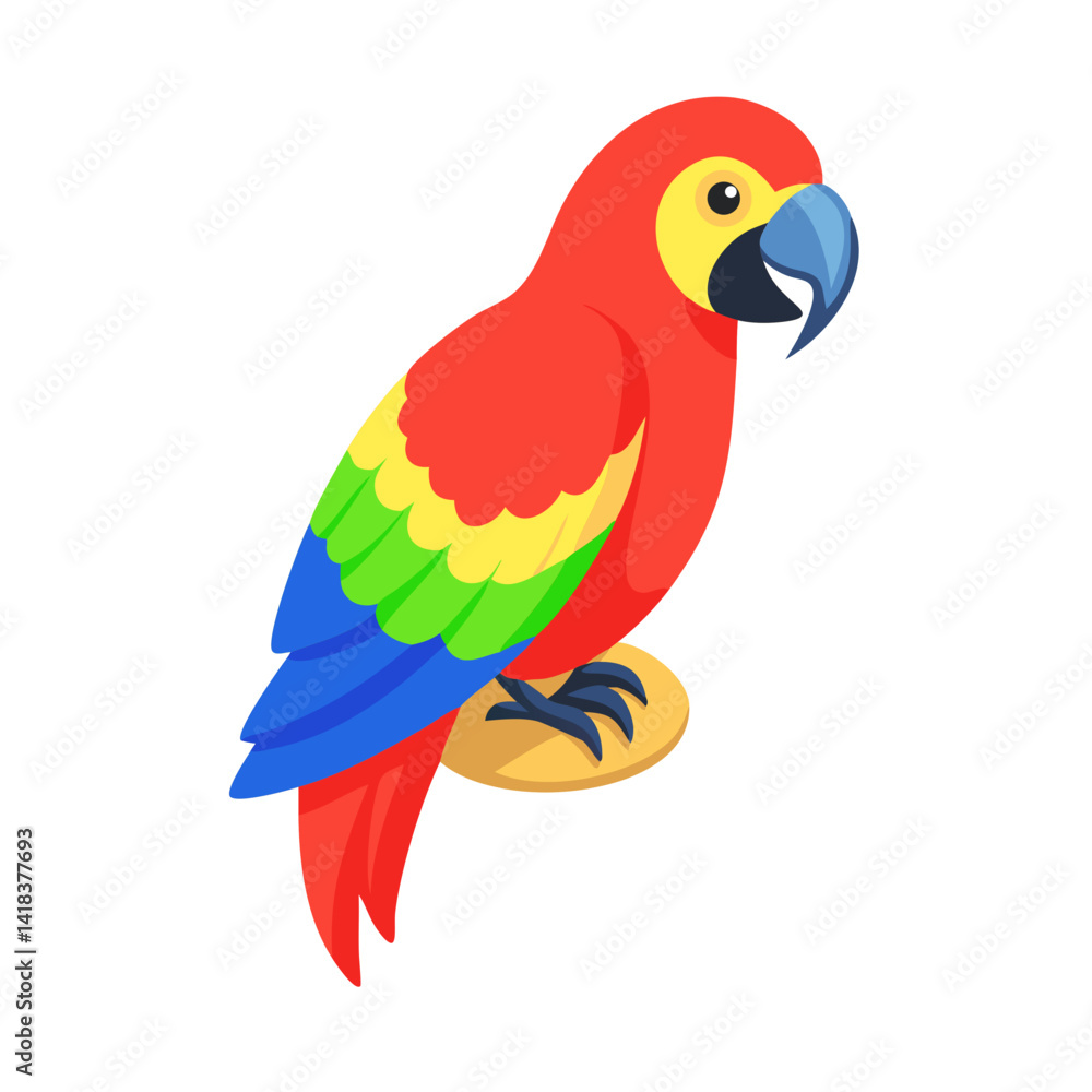 Fototapeta premium Parrot: The Colorful Birds of the Tropics