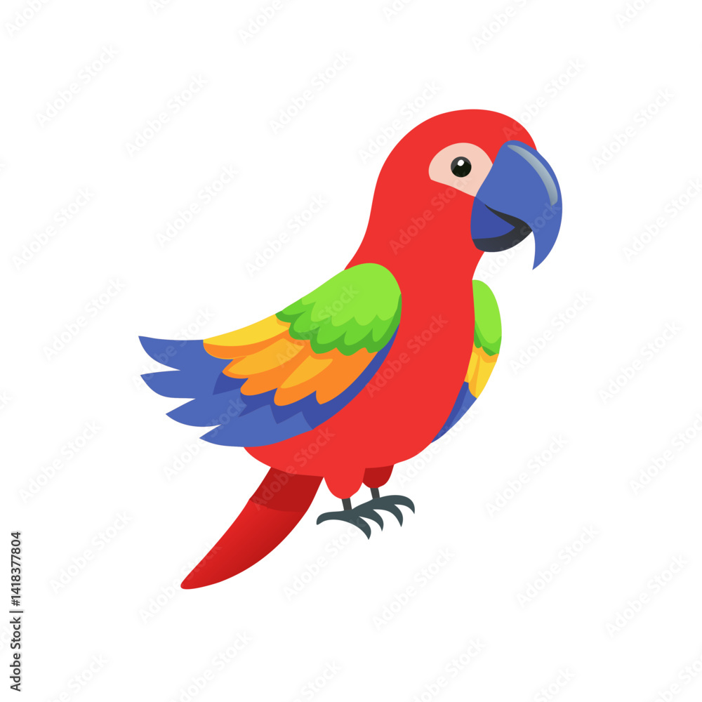 Fototapeta premium Parrot: The Colorful Birds of the Tropics
