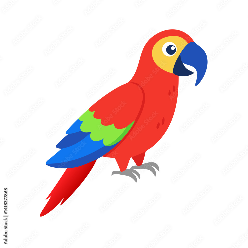 Fototapeta premium Parrot: The Colorful Birds of the Tropics