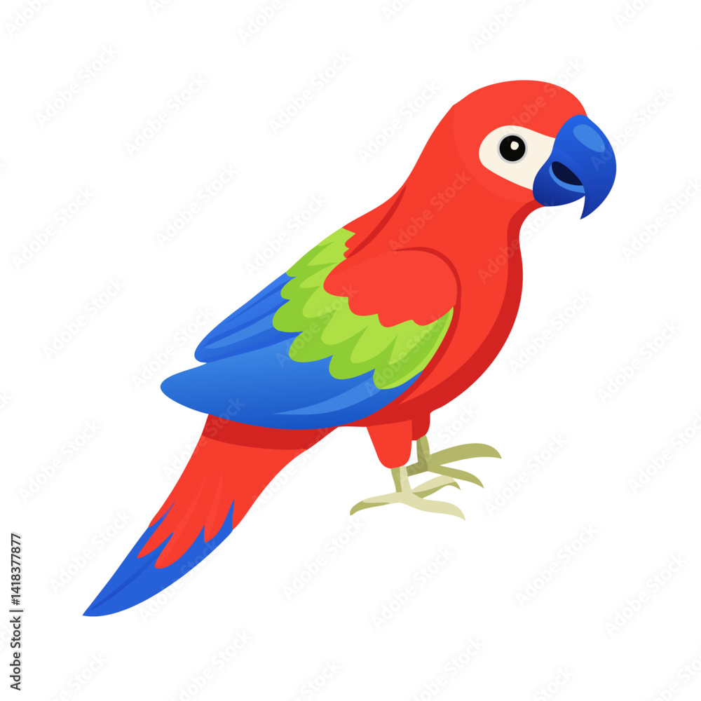 Fototapeta premium Parrot: The Colorful Birds of the Tropics
