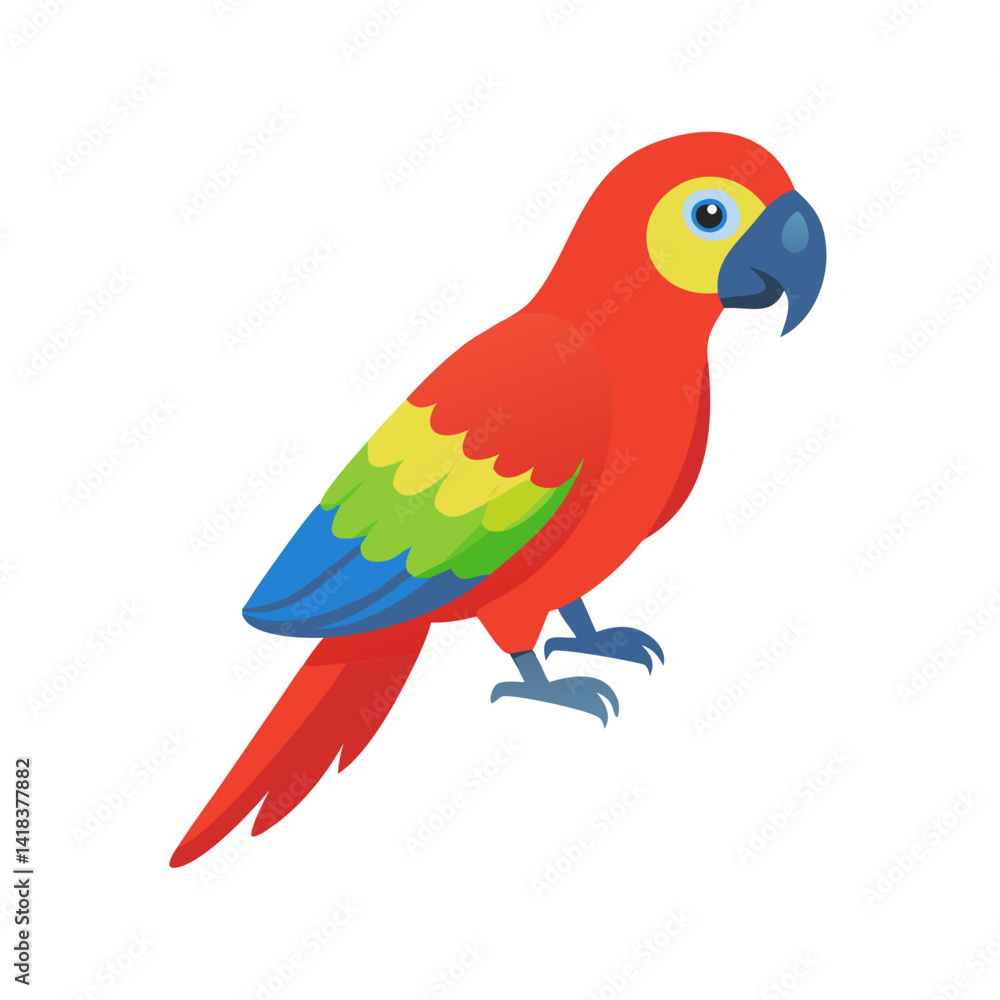 Fototapeta premium Parrot: The Colorful Birds of the Tropics