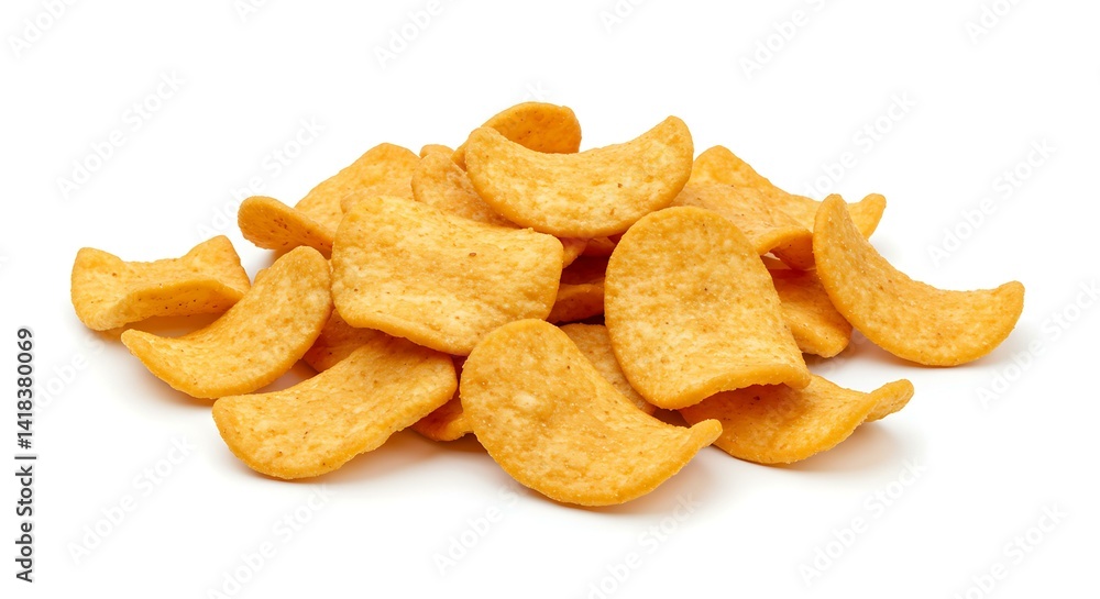 Tortilla Corn Chips on a White Background Tortil. Mexican food Tortilla Corn Chips on a White Background Tortil. Mexican food