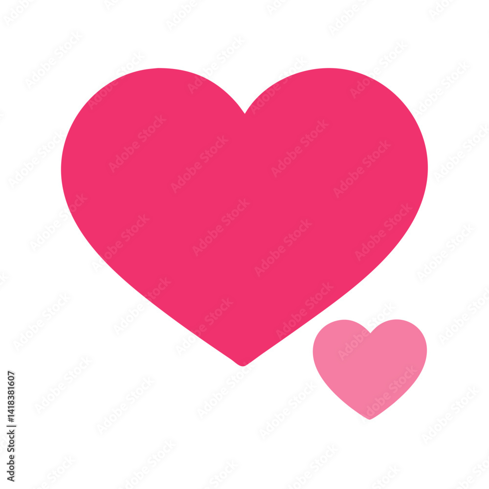 Vibrant Pink Heart Shape Symbolizing Love and Affection in a Playful Design Vibrant Pink Heart Shape Symbolizing Love and Affection in a Playful Design