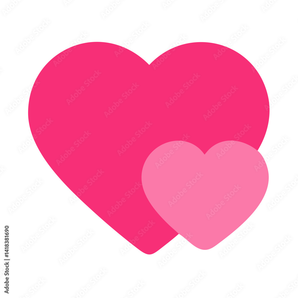 Vibrant Pink Heart Shape Symbolizing Love and Affection in a Playful Design Vibrant Pink Heart Shape Symbolizing Love and Affection in a Playful Design