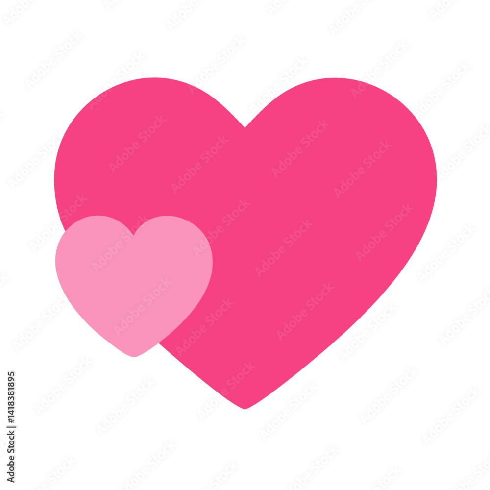 Vibrant Pink Heart Shape Symbolizing Love and Affection in a Playful Design Vibrant Pink Heart Shape Symbolizing Love and Affection in a Playful Design