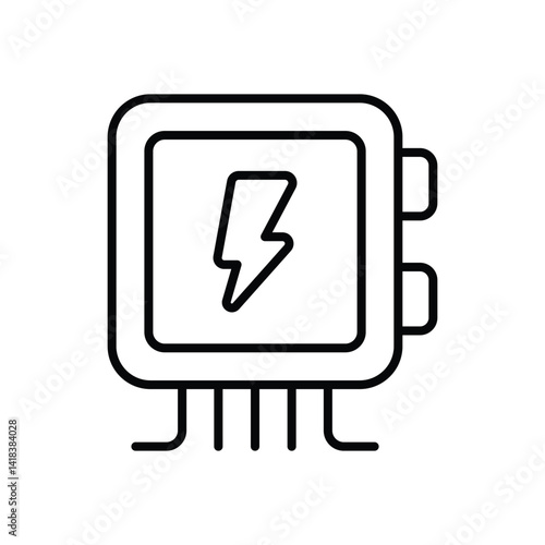 Distribution Board icon vector stock illustration