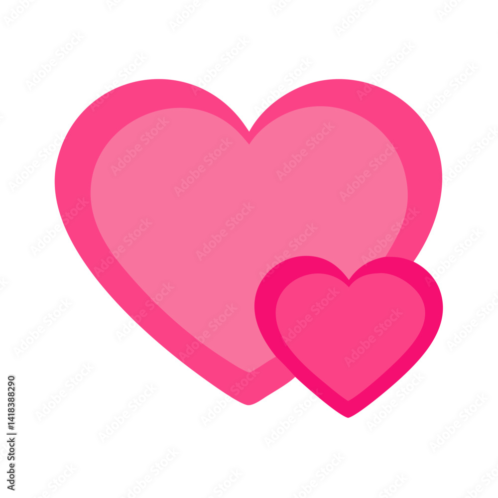Vibrant Pink Heart Shape Symbolizing Love and Affection in a Playful Design Vibrant Pink Heart Shape Symbolizing Love and Affection in a Playful Design