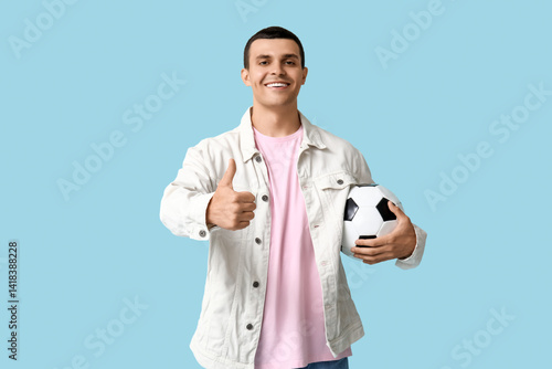 Handsome young man with soc...