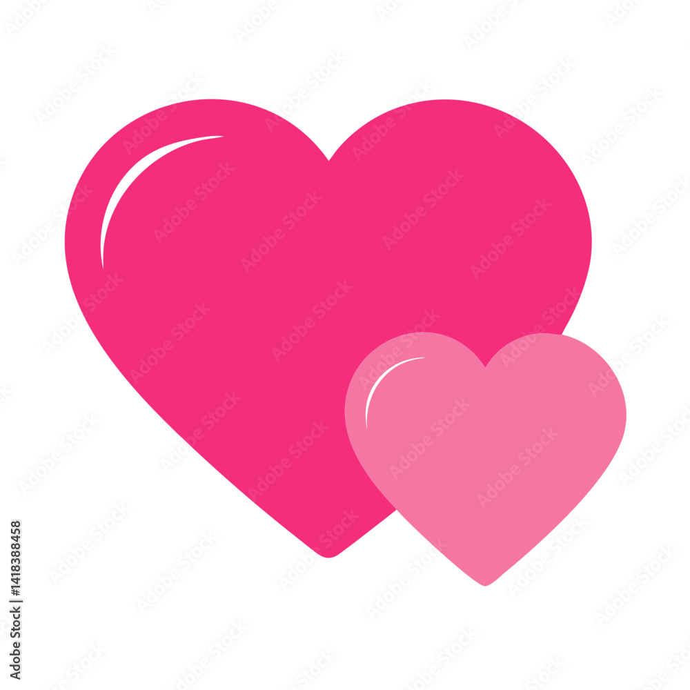 Vibrant Pink Heart Shape Symbolizing Love and Affection in a Playful Design Vibrant Pink Heart Shape Symbolizing Love and Affection in a Playful Design