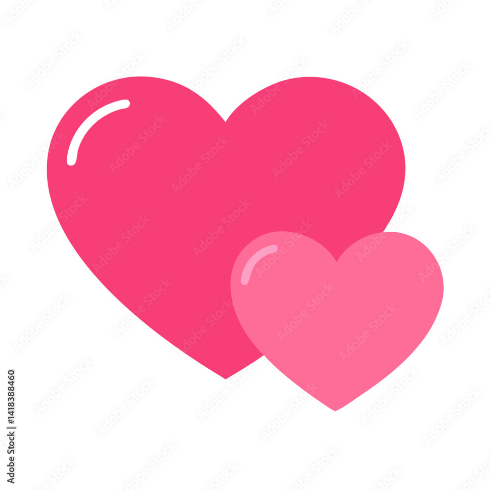 Vibrant Pink Heart Shape Symbolizing Love and Affection in a Playful Design Vibrant Pink Heart Shape Symbolizing Love and Affection in a Playful Design