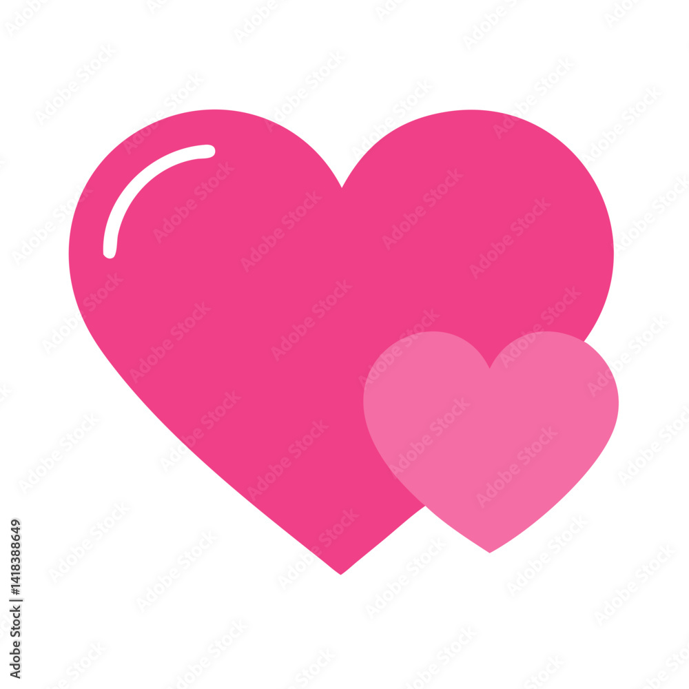 Vibrant Pink Heart Shape Symbolizing Love and Affection in a Playful Design Vibrant Pink Heart Shape Symbolizing Love and Affection in a Playful Design