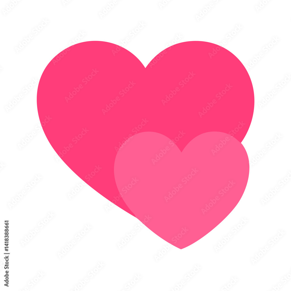 Vibrant Pink Heart Shape Symbolizing Love and Affection in a Playful Design Vibrant Pink Heart Shape Symbolizing Love and Affection in a Playful Design