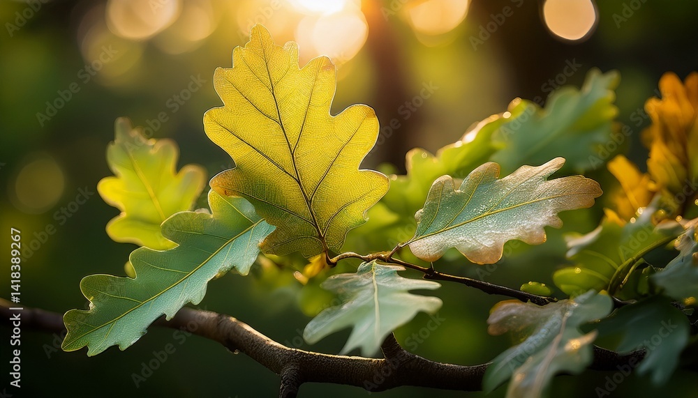 Fototapeta premium Oak leaves