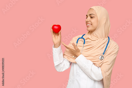 Portrait of female Muslim d...