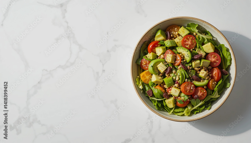 Clean Aesthetic Salad Bowl Mockup for Wellness and Food Branding Clean Aesthetic Salad Bowl Mockup for Wellness and Food Branding