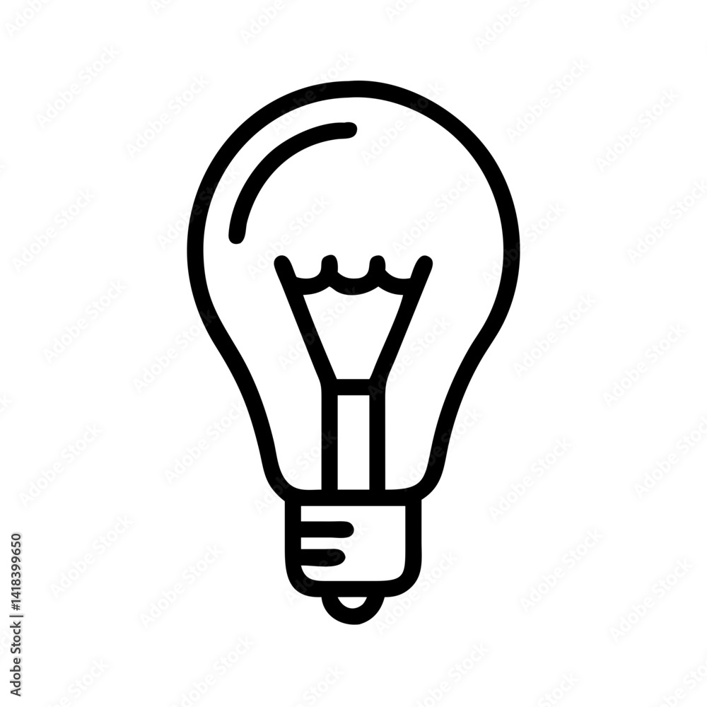 Icon of a Light Bulb Icon of a Light Bulb