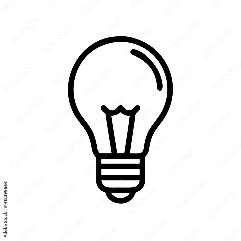 Icon of a Light Bulb Icon of a Light Bulb
