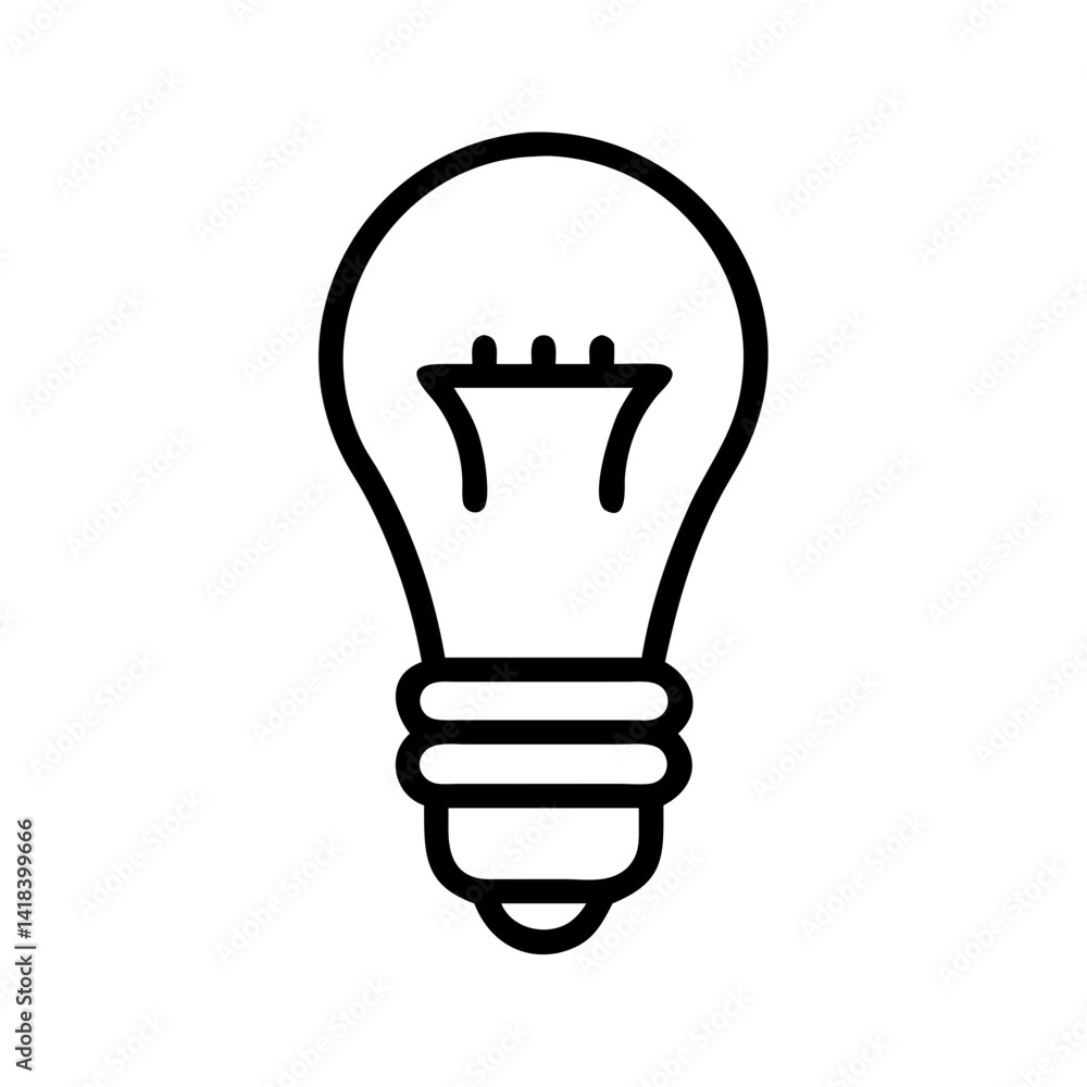 Icon of a Light Bulb Icon of a Light Bulb