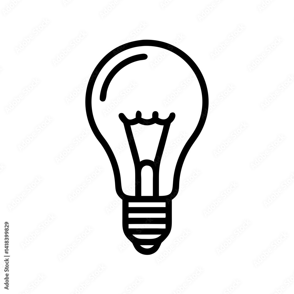 Icon of a Light Bulb Icon of a Light Bulb