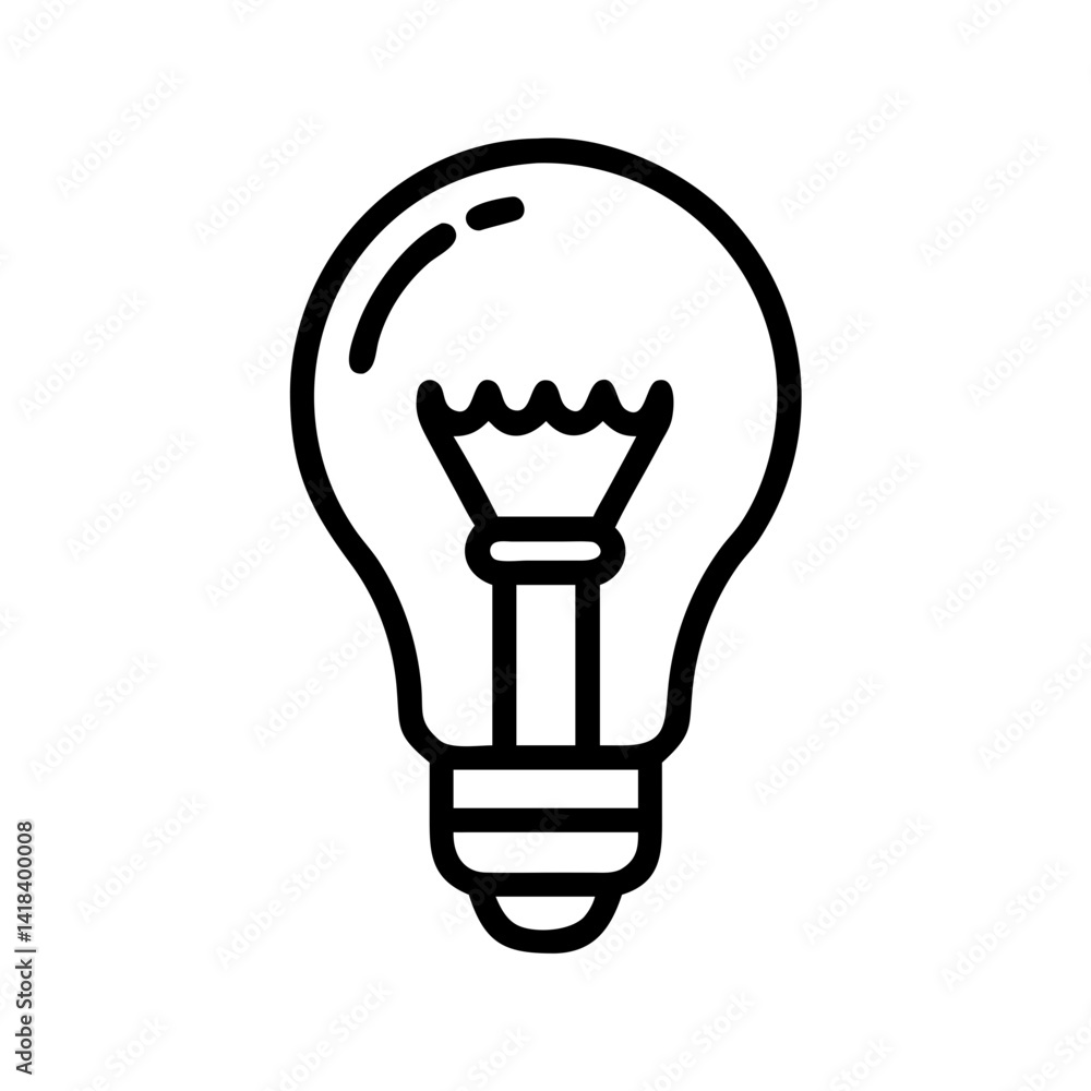 Icon of a Light Bulb Icon of a Light Bulb