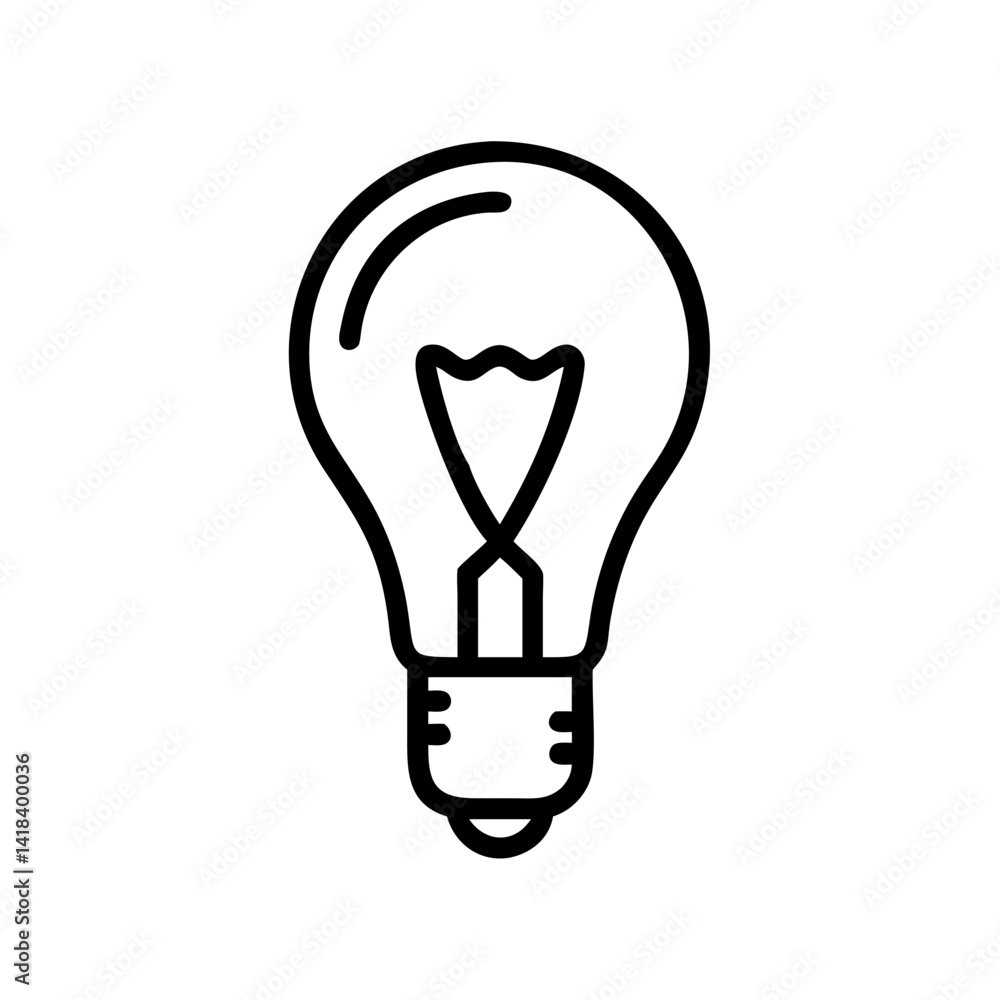 Icon of a Light Bulb Icon of a Light Bulb