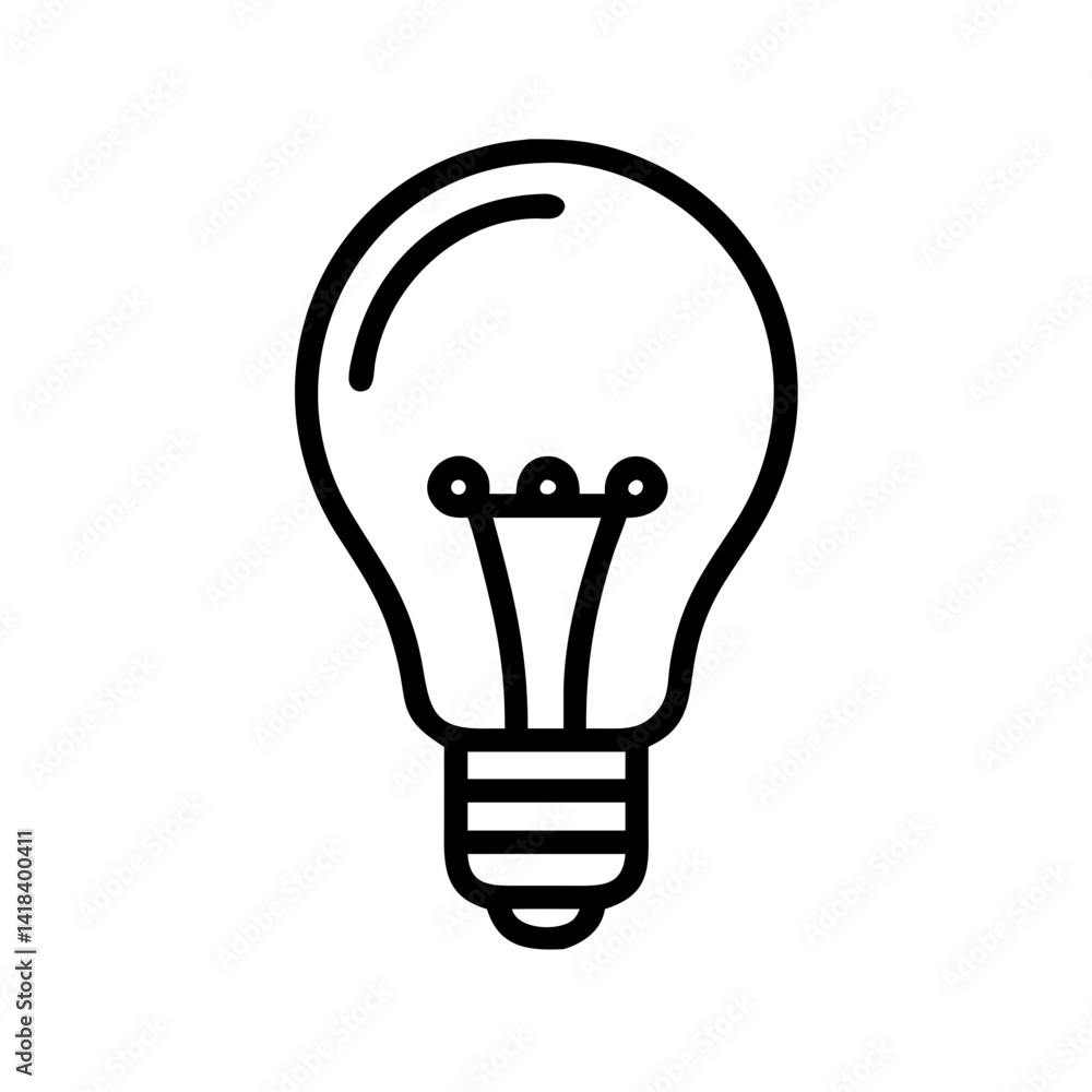 Icon of a Light Bulb Icon of a Light Bulb
