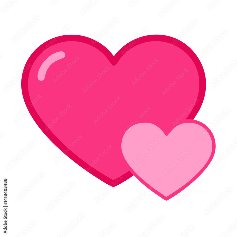 Vibrant Pink Heart Shape Symbolizing Love and Affection in a Playful Design Vibrant Pink Heart Shape Symbolizing Love and Affection in a Playful Design