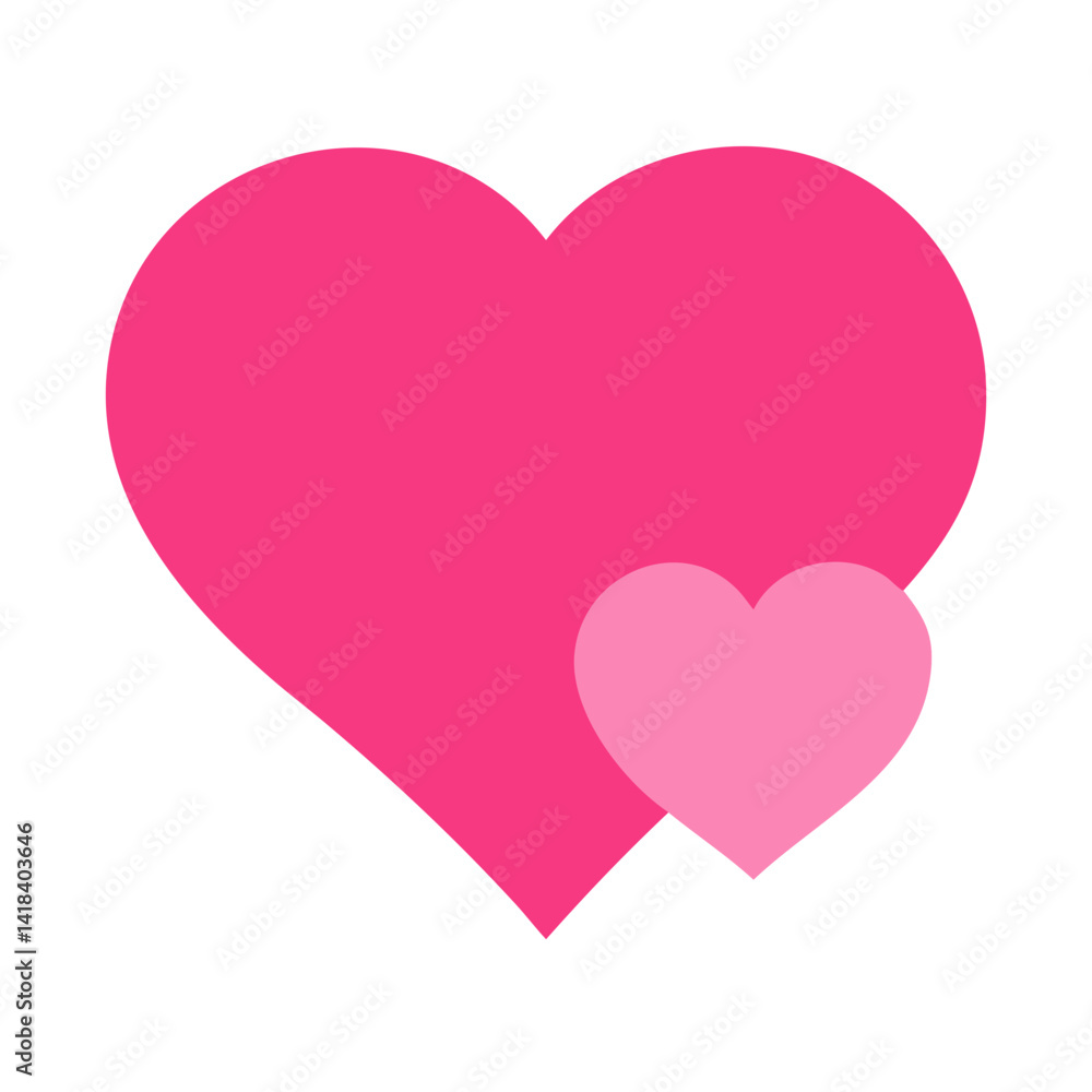 Vibrant Pink Heart Shape Symbolizing Love and Affection in a Playful Design Vibrant Pink Heart Shape Symbolizing Love and Affection in a Playful Design