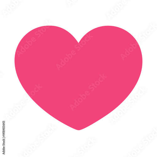 Free Download Vibrant Pink Heart Shape Symbolizing Love and Affection in a Playful Design - GFXLoad