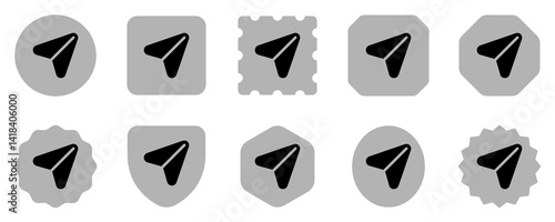 Editable navigation arrow vector icon. Map, location, navigation. Part of a big icon set family. Perfect for web and app interfaces, presentations, infographics, etc