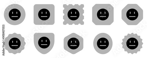 Editable neutral, poker face vector icon. Part of a big icon set family. Perfect for web and app interfaces, presentations, infographics, etc