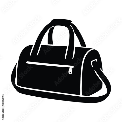 silhouette of a sports bag
