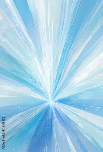 A breathtaking display of light and texture emerges in shades of blue, creating a vibrant burst that captivates the viewer’s imagination and invites exploration Generative AI