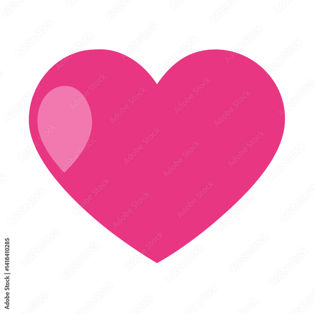 Vibrant Pink Heart Shape Symbolizing Love and Affection in a Playful Design Vibrant Pink Heart Shape Symbolizing Love and Affection in a Playful Design