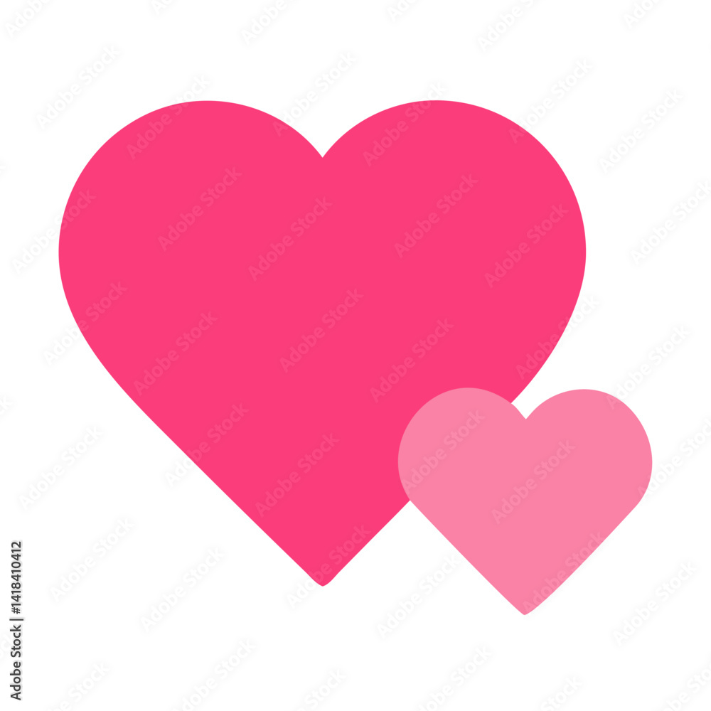 Vibrant Pink Heart Shape Symbolizing Love and Affection in a Playful Design Vibrant Pink Heart Shape Symbolizing Love and Affection in a Playful Design
