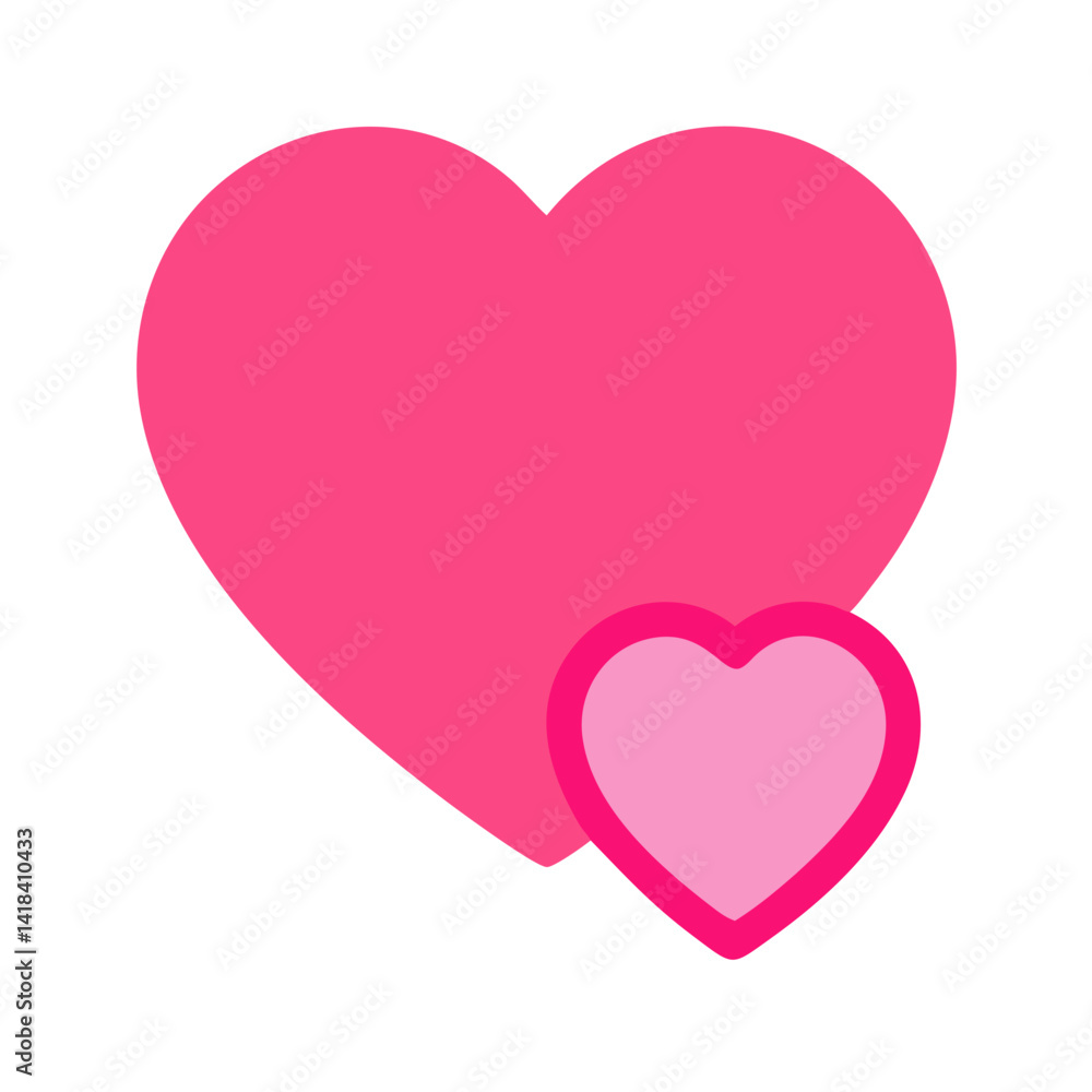 Vibrant Pink Heart Shape Symbolizing Love and Affection in a Playful Design Vibrant Pink Heart Shape Symbolizing Love and Affection in a Playful Design