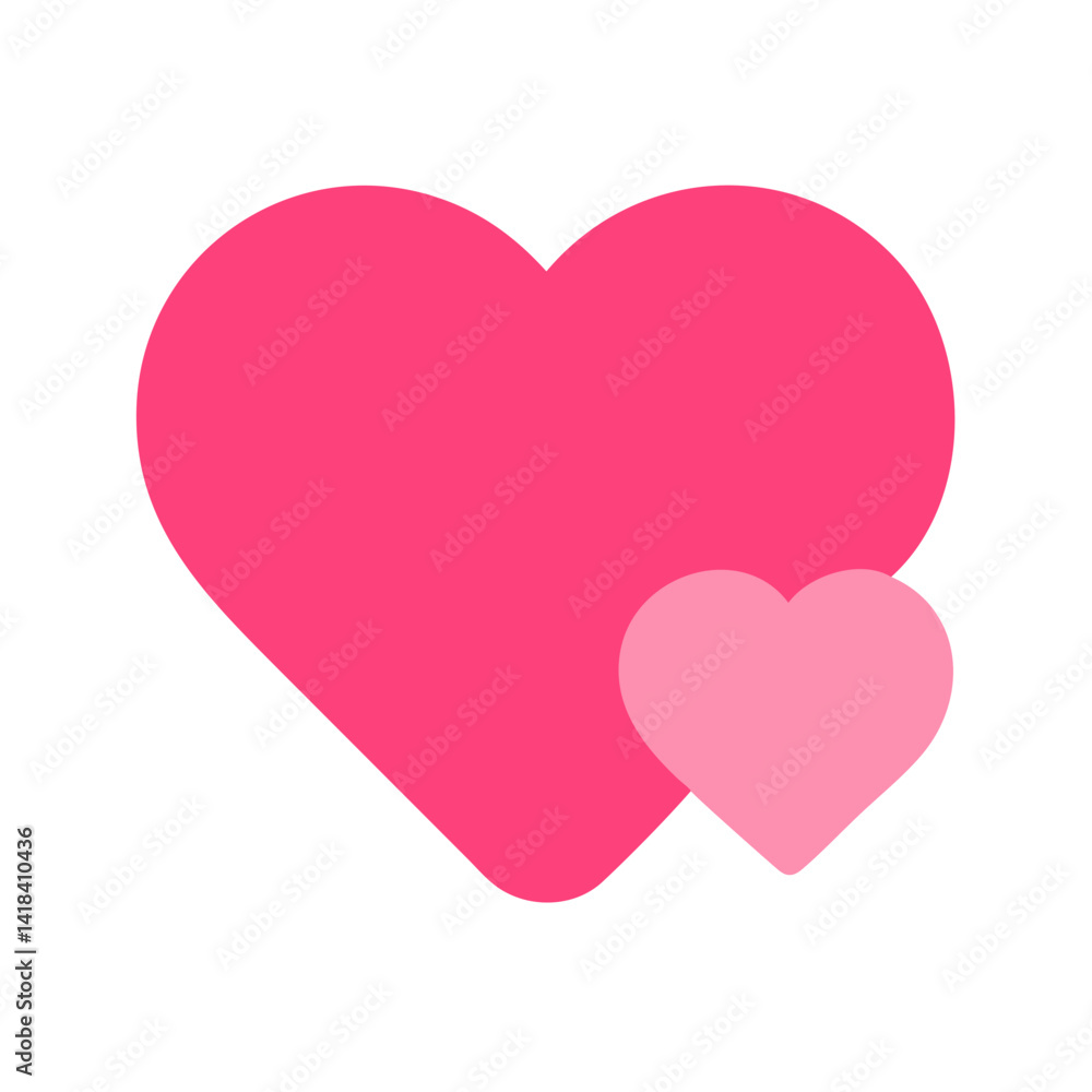 Vibrant Pink Heart Shape Symbolizing Love and Affection in a Playful Design Vibrant Pink Heart Shape Symbolizing Love and Affection in a Playful Design