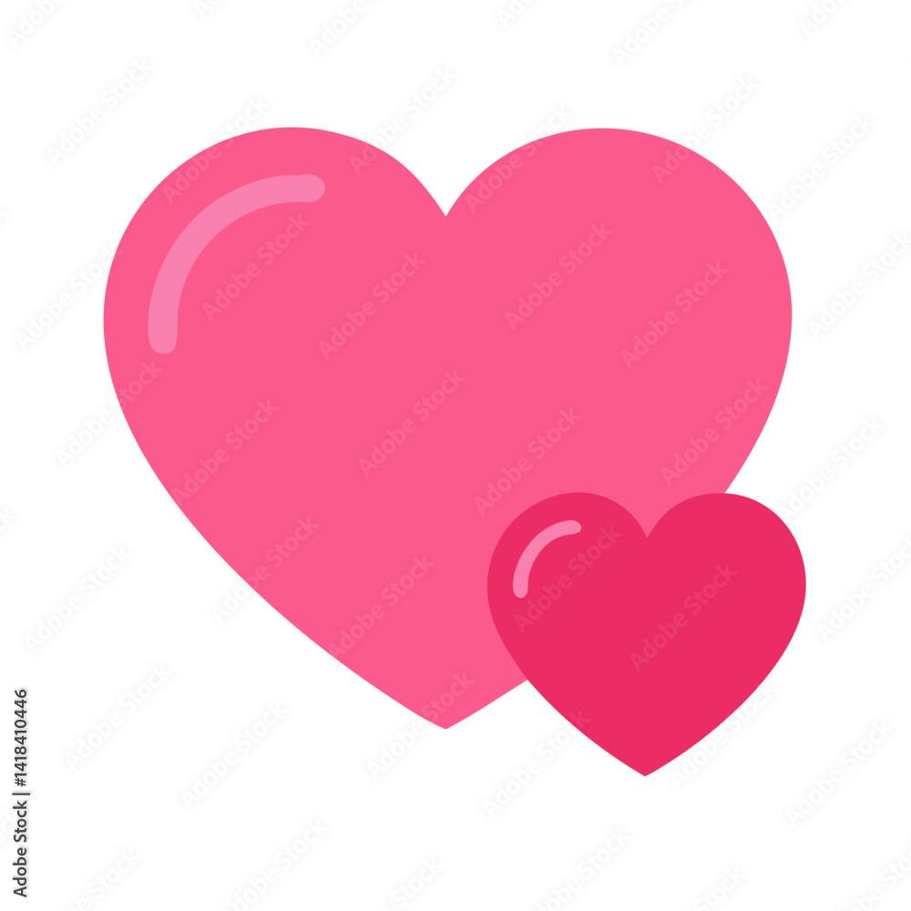 Vibrant Pink Heart Shape Symbolizing Love and Affection in a Playful Design Vibrant Pink Heart Shape Symbolizing Love and Affection in a Playful Design