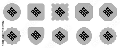 Editable bacon vector icon. Part of a big icon set family. Perfect for web and app interfaces, presentations, infographics, etc