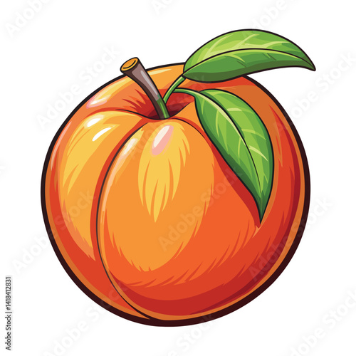 Peach illustration