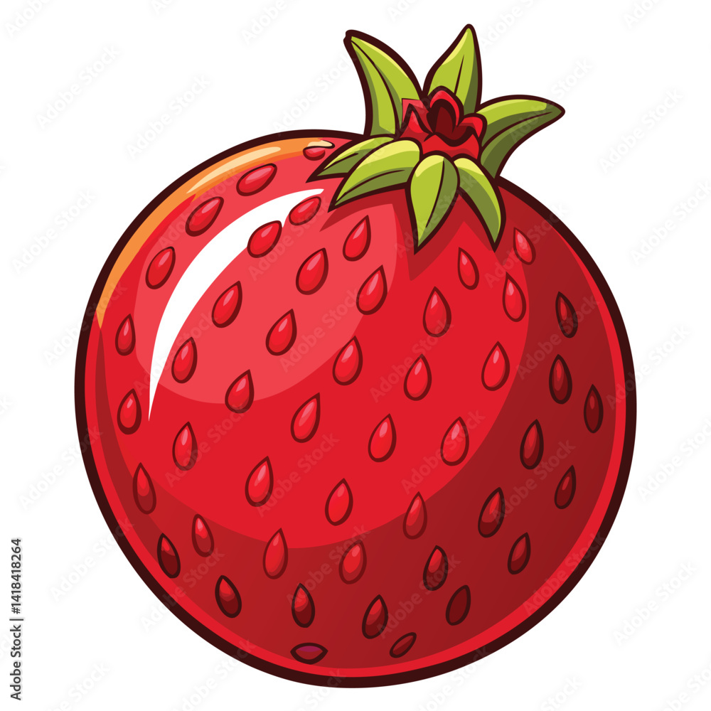 Obraz premium Vibrant Red Strawberry