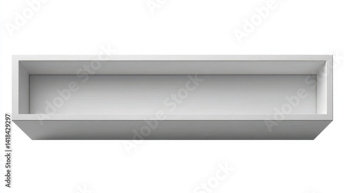 Wallpaper Mural Large white rectangular photo frame, blank space - simple interior framing frame mockup mockup Torontodigital.ca