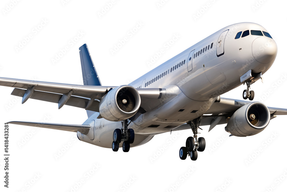 Fototapeta premium Airplane isolated