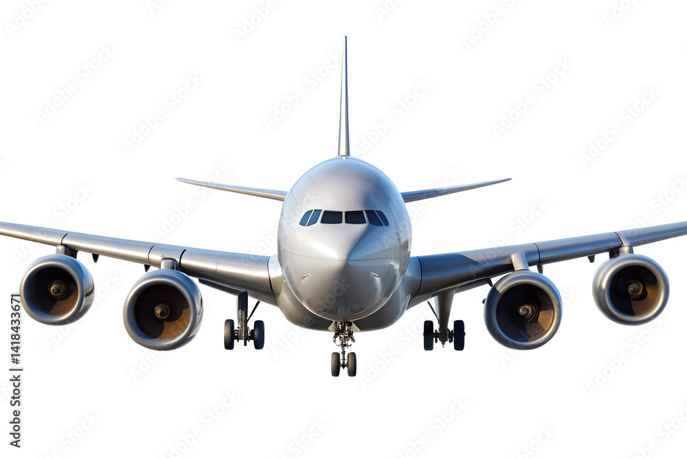 Naklejka premium Airplane isolated
