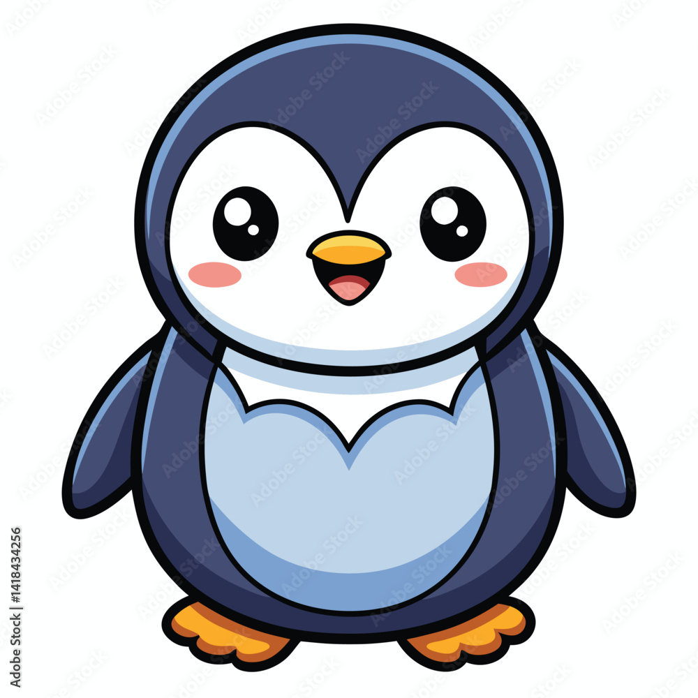 Obraz premium Cute Penguin Cartoon (1)