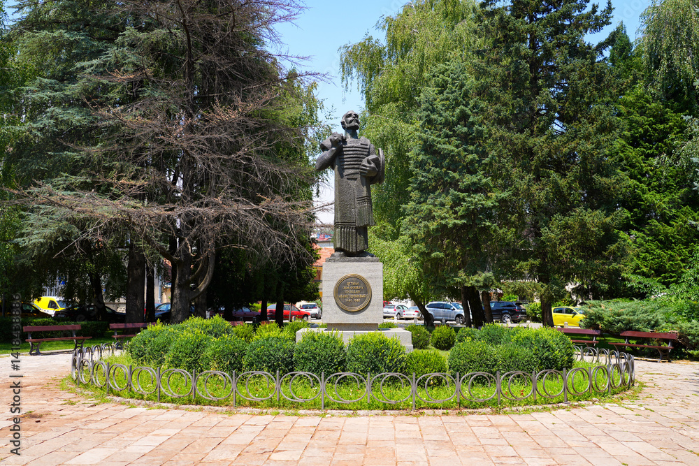 Monument of Ivan Crnojevic in Cetinje, the old capital city of Montenegro - He was the lord of Zeta and led the Serbian resistance against the Ottoman Empire before founding the city