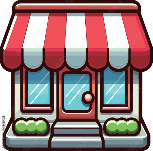 かわいいお店のイラスト
