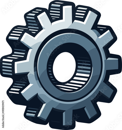 シンプルな歯車のイラスト
