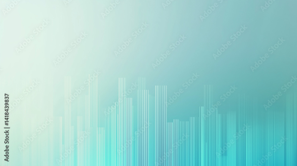 Fototapeta premium Abstract Blue Gradient Texture Background With Vertical Lines Wallpaper